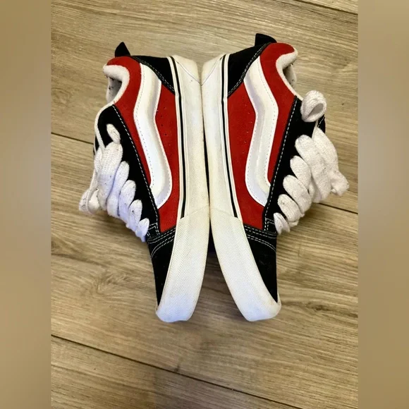 Vans Bold Red and Black Sneakers - Picture 6 of 8